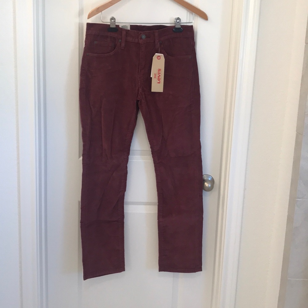 Men’s 511 Levi’s corduroy in maroon